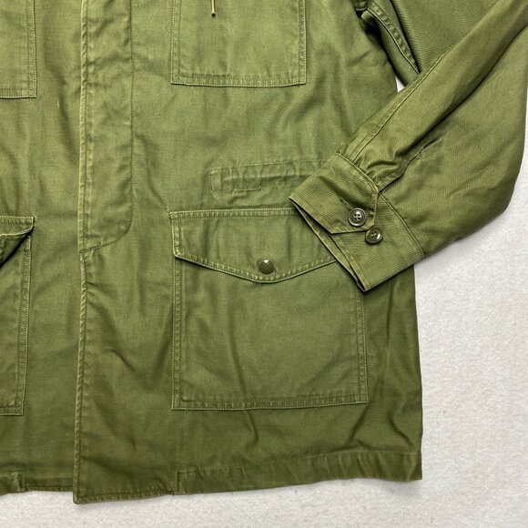 Vintage Field Jacket Mens L Green OG 107 1961 Vietnam M-65 Sateen USAF Coat - Picture 5 of 16